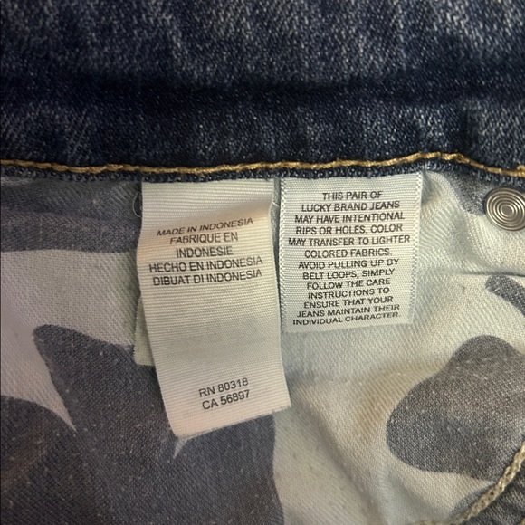 Lucky Brand Dark Blue sweet Straight-Leg Jeans size 6/28 L - Picture 8 of 9